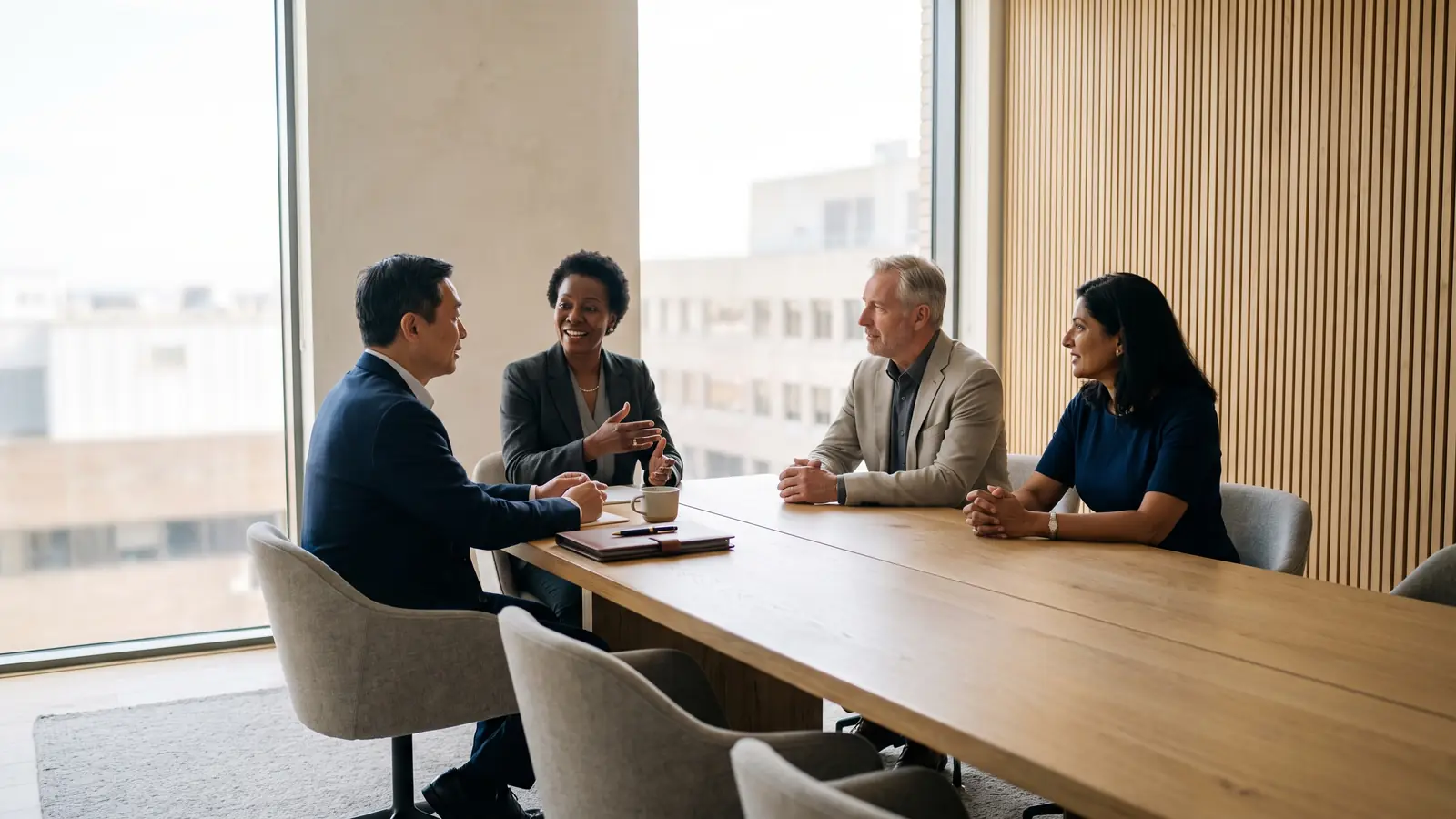 Senior executives in a Washington DC boardroom